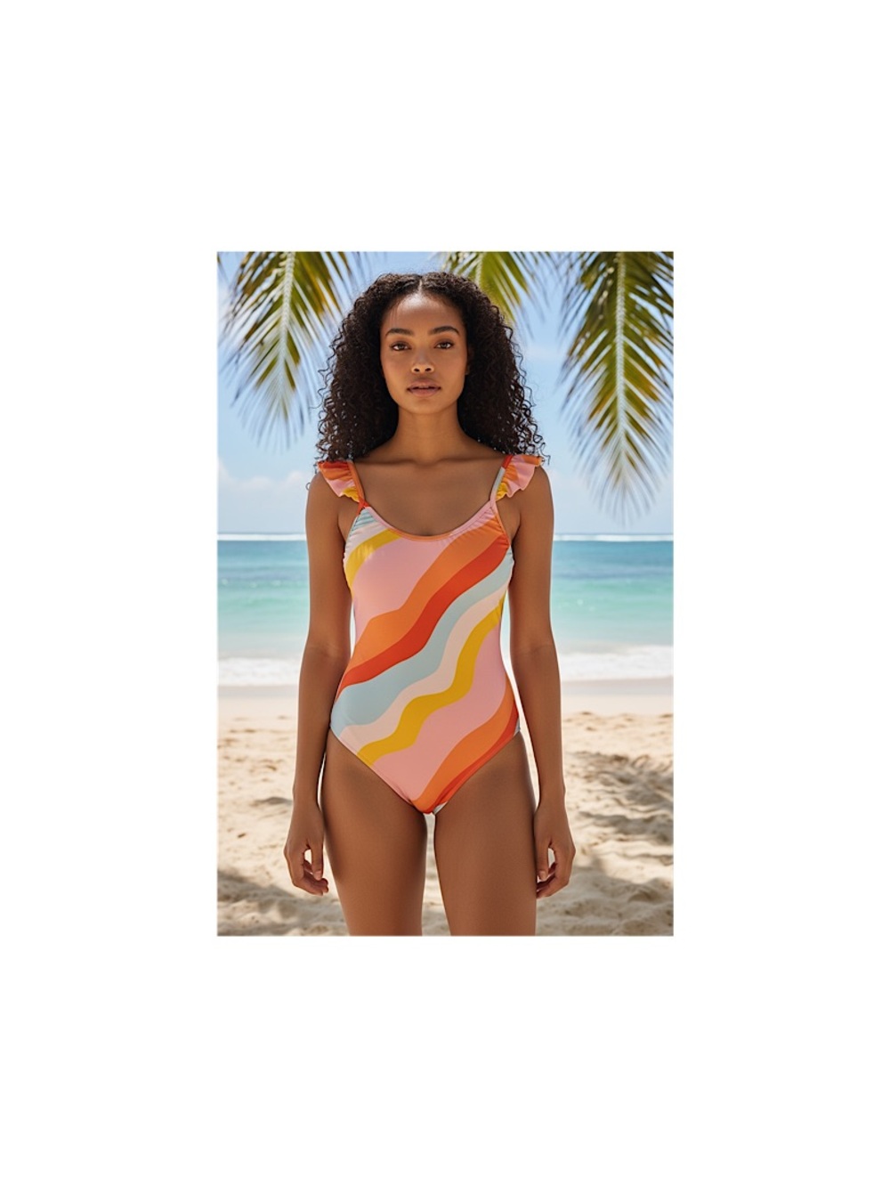 Chaser One Piece Swimsuit with Crop Rash Guard Shirt, NWT, Small